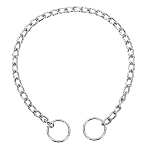 TOBBOMEY Collare per Cani Piccoli in Metallo Cromato Catena Resistente e Comfort-oriented per Bulldog Francese e Razze Minori Design Ergonomico e Duraturo per Uso Quotidiano