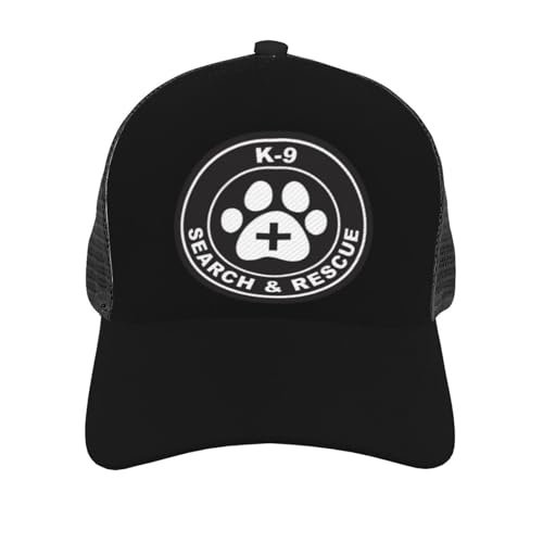 K-9 Search and Rescue Unisex Mesh Baseball Caps - Classic Adjustable Hat3