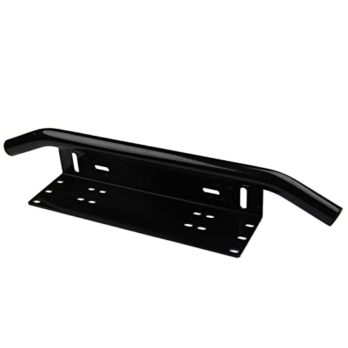 Support de montage universel de plaque d'immatriculation avant pare-buffle pour barre lumineuse LED, lampes de travail à DEL - Noir (sans lumières) (A noir) Cover