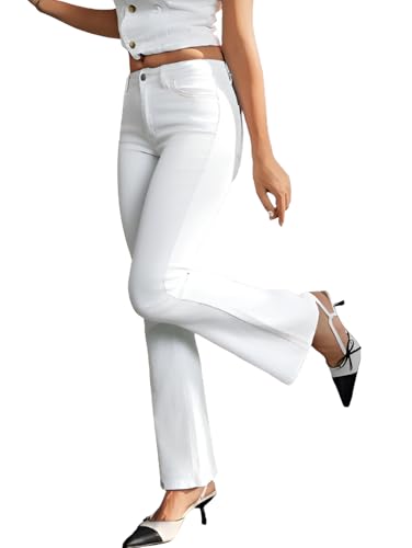 Image of Ben Martin Women's High Waist Jeans || Flared Bell Bottom Bootcut Pants || Wide Leg Stretch Denim - Perfect for Travel, Party & Everyday Use Sizes 26 to 40 (0)