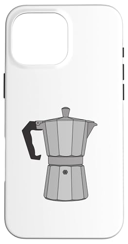 Caffettiera per caffè espresso in stile retrò vintage Old School Custodia per iPhone 16 Pro Max