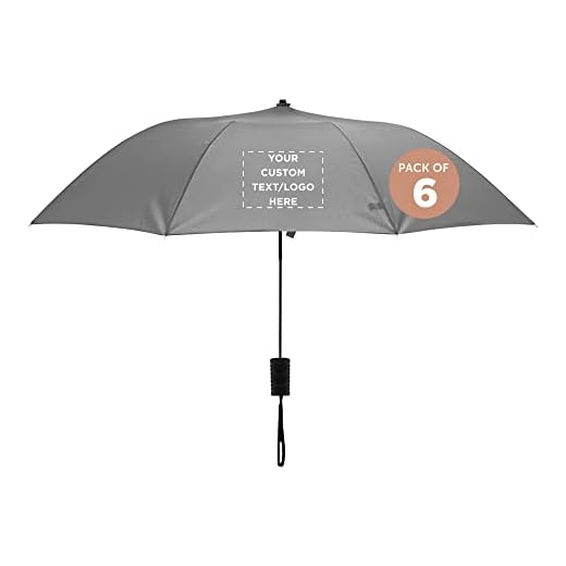 Best custom logo umbrellas Custom Compact Manual Folding Umbrellas Set of 12