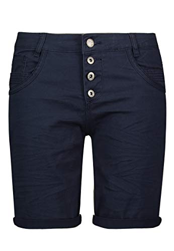 Urban Surface Bermudas de Mujer | Cómodo pantalón Corto de Sarga elástica - Loose Fit Azul XL