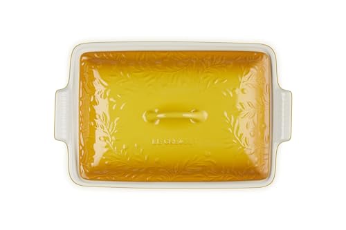 Image of Le Creuset Stoneware Covered Rectangular Casserole, 12 inch x 9 inch, Nectar