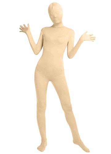 LinvMe Women's Solid See Through Full Bodysuit Seamless Zentai Unitard XXL Nude LinvMe Women's Solid See Through Full Bodysuit Seamless Zentai Unitard XXL Nude