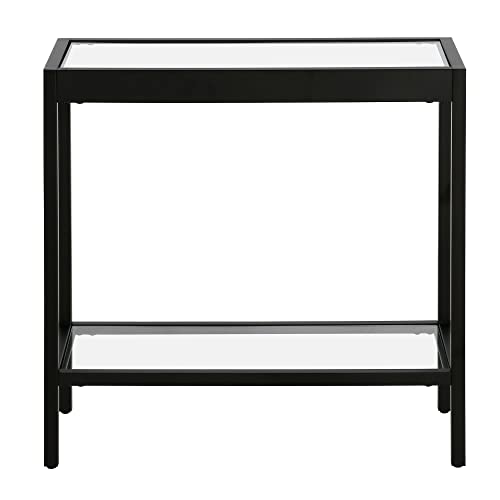 Henn&Hart ST1319 24 Inch Wide Rectangular Rectangular Side Table In Blackened Bronze thumb #5