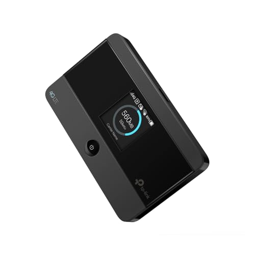 TP-Link M7352 Mobiler 4G-LTE-WLAN-Router mit bis zu 150 Mbit/s, Farb-LCD-Display, 2100-mAh-Akku (bis zu 10 Stunden Betriebszeit), verbindet bis zu 10 Geräte gleichzeitig