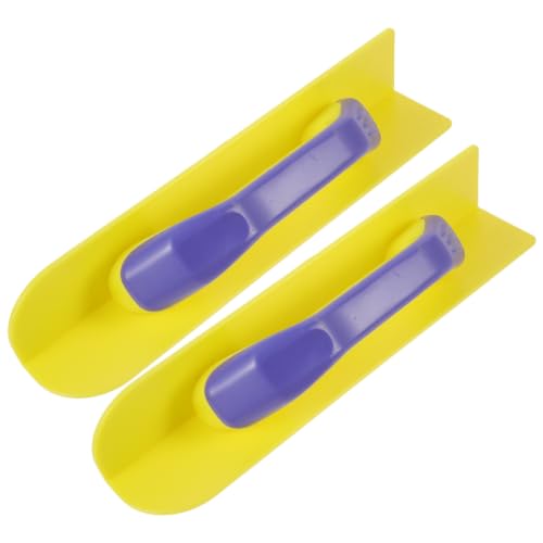 SHERCHPRY Juego de 2 Placas de Plástico para Acabado de Paredes, Herramienta para Alinear Líneas Irregulares y Crear Líneas Limpias Uniformes en Proyectos de Renovación del Hogar