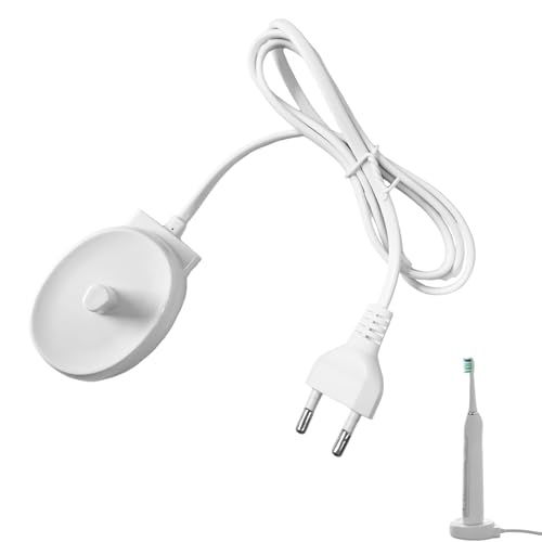 Cargador Cepillo Eléctrico Compatible con Oral-B Braun, Base de Carga de Repuesto Modelo 3757 para Pro 1/2/3, Pro 600 700 1000 2000 2900 3000, iO3 iO4 iO5 iO6, Enchufe Europeo