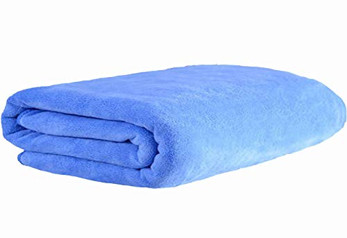 MYLSMPLE Luxury Microfiber Extra Large Bath Towels Beach Bath Sheets Fast Drying Towels Soft Absorbent Towels (36 Inch X 72 Inch) (36 Inch X 72 Inch, Light Blue) by MYLSMPLE - Image 2