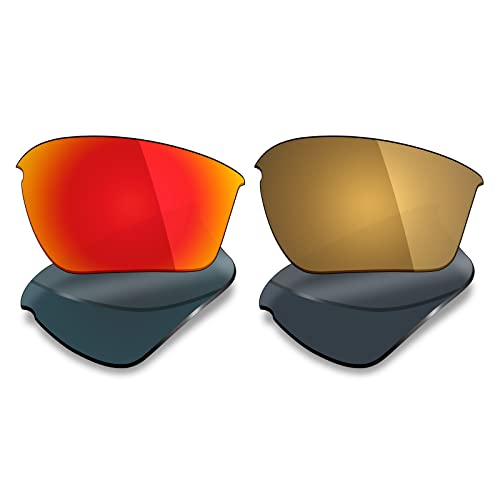 Image of Mryok 2 Pair Polarized Replacement Lenses for Oakley Half Jacket 2.0 XL Sunglass - Options