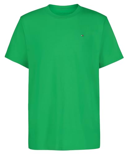 Tommy Hilfiger Boys' Short Sleeve Solid Crew Neck T-shirt, Soft, Comfortable, Relaxed Fit