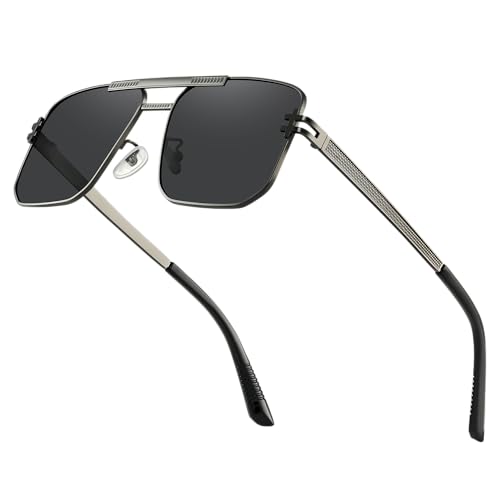 Polarized Aviator Sunglasses for Men Women - Classic Metal Frame UV Protection Fishing Driving Sun glasses