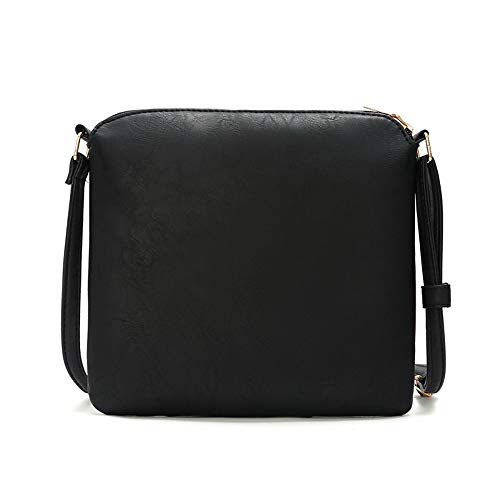 Medium Crossbody Bags for Women, Tassel Crossover Purse for Teen Girls Handbag Gift (Black)2