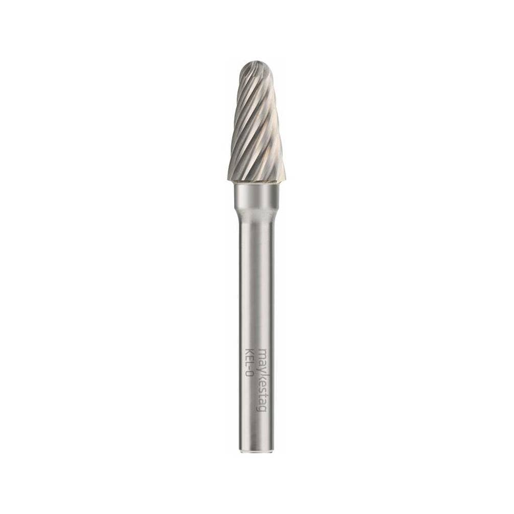 Fresa giratoria HM varilla cilíndrica con forma de punta redondeada - acero inoxidable D. 8 x Lt. 65 x Lu. 20 x Q 6 mm. Diamwood