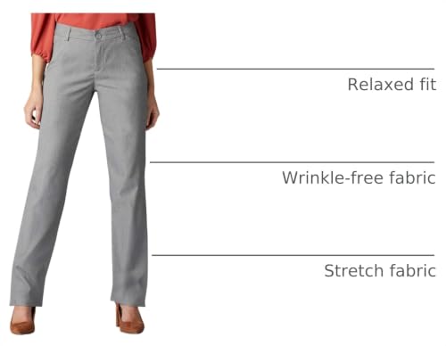 Image of Lee Women's Wrinkle Free Relaxed Fit Straight Leg Pant