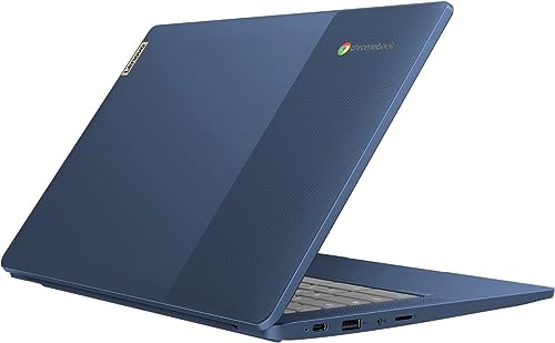Image of Lenovo IdeaPad Slim 3 Chromebook 14 inch Touchscreen Laptop, 4GB RAM 64GB SSD, MediaTek Kompanio 520 (8-Core), FHD IPS Display, Chrome OS, Abyss Blue