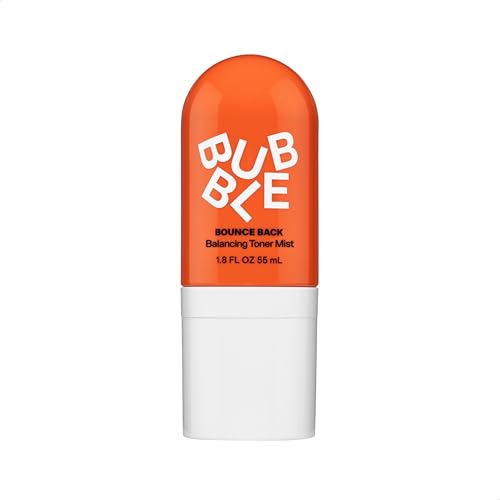 Bubble Skincare Bounce Back Hydrating Toner Spray – Balancing + Pore Minimizing Toner for Face – Made With Niacinamide + Willow Bark to Help Even and Mattify Oily Skin – On-The-Go Skin Care (55ml)