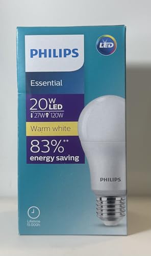 Philips LED Bulb 20-120W A60 E27 Warm White 929003616207