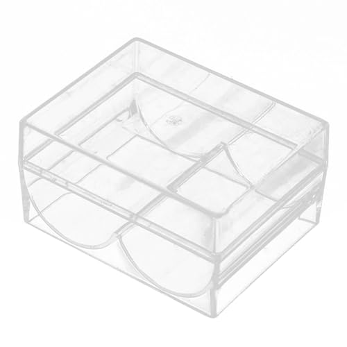 Custodia Per Vassoio Per Fiches Da Poker - Porta Fiches Da Poker A 2 Slot | Display Per Fiches Da Poker | Il Portatore Di Fiches Da Poker Tiene | 40 Chip Di Dimensioni Standard Per Principianti Ed Esp