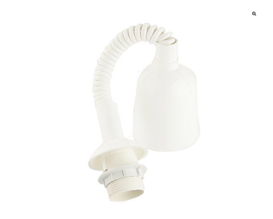 3005/BI PENDEL SALISCENDI ALLUNGABILE 15-105 CM E27 CON GHIERE TERMOPLASTICO