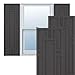 Ekena Millwork TFP001HS15X027SM True Fit PVC Hastings Fixed Mount Shutters, 15"W x 27"H, Shadow Mountain