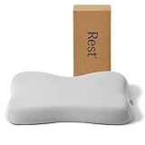 REST® Evercool® Cooling Pillow, Instant Cool-to-Touch Shell Fabric & Breathable Silicone Sponge Core for All-Night Temperature Regulation & Ergonomic Support, High, Light Gray