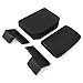 HECASA Seat Cushion Set Compatible with John Deere Crawler Dozer 350 450 550 Seat Set Seat Cushion Kit Black 4Pcs