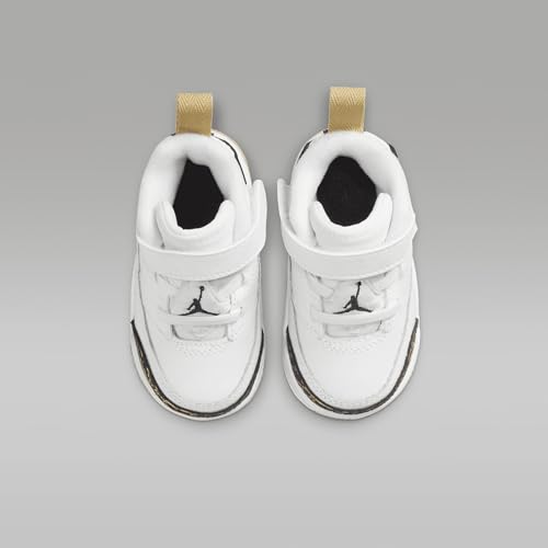 Jordan Spizike Low BT (White/Black-Metallic Gold-SAIL) Size 64