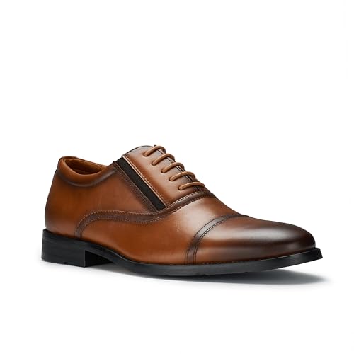 Ferro Aldo Men’s Classic Vegan Leather Lace-Up Oxford Formal Dress Shoes