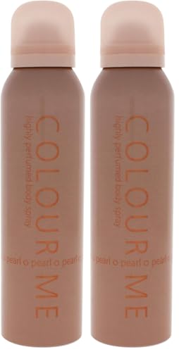 Milton-Lloyd Colour Me Highly Perfumed Body Spray, Pearl 150 ML (Lot de 2)
