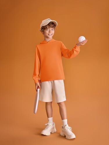 Haloumoning Boys Fashion Hoodies Kids Long Sleeve Hooded Sweatshirts 5-14 Years3