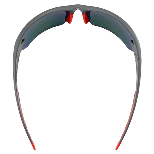 Epoch Eyewear Midway Sunglasses Gray/Red Frame with Red Mirror Lens4