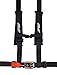 PRP Seats 4 Point Safety Harness with 2" Belts, Latch and Link Buckle, EZ Strap Adjusters ? Black SB4.2LL
