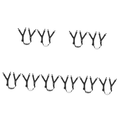 HANABASS 5sets Helmet Adjustable Strap Chin Guard for Softball/football Safety Chain Belt Durable Accessory 2pcs*5