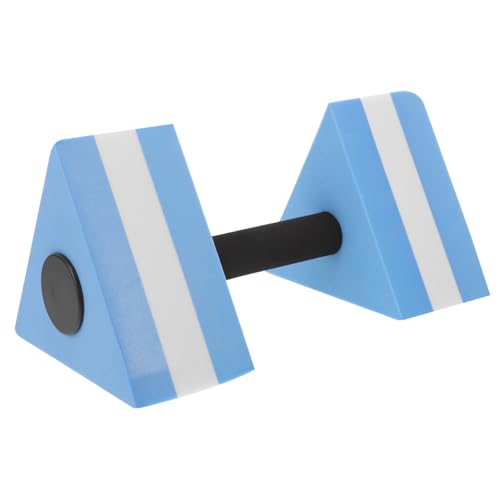 TOYANDONA Mancuernas Para Deportes Acuáticos Peso Flotante Acolchado Piscina Equipo De Fitness De Agua Mancuernas De Agua Mancuernas Para Entrenar Pesas Equipo De Aeróbic Acuático Eva Blue