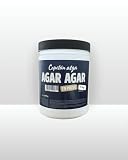DOSIS – 2–4 g/L para gel blando y 5–10 g/L para gel duro. Mezclar con líquido frío, calentar hasta hervir y enfriar para gelificar.