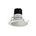 Nora Lighting NRM2-611L1535FMPW 6 in. 1500lm 3500K 86 deg Flood Marquise II Round Reflector Trim - Matte Powder White