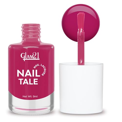 Image of Glam21 Nail Tale Nail Polish | Glossy Gel Finish | Rich Pigmentation | Chip Free | Quick Drying Formula | Long Lasting Nail Polish for Women | 9ml | Shade-29