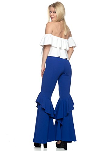 J2 Love Women's Ruffled Flared Pants3