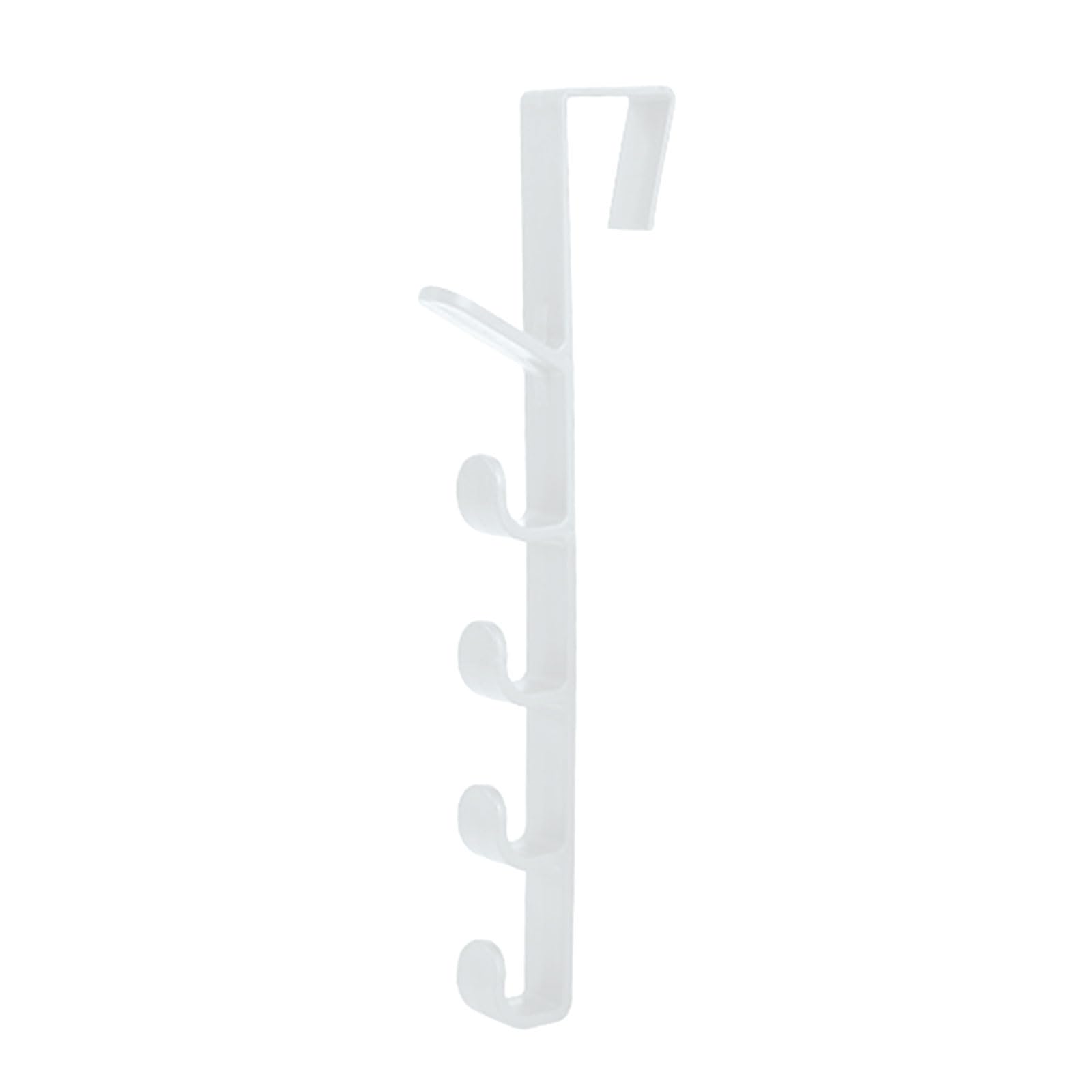 Msioytog Strong Adhesive Hook for Coat Bags Towels Multipurpose Removable 6 Segments Hanger Door Storage Solution Modern Decorative Door Hooks