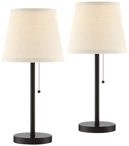 Set de 2 Lámparas de Mesa 20" Altura con Puerto USB miniatura 2