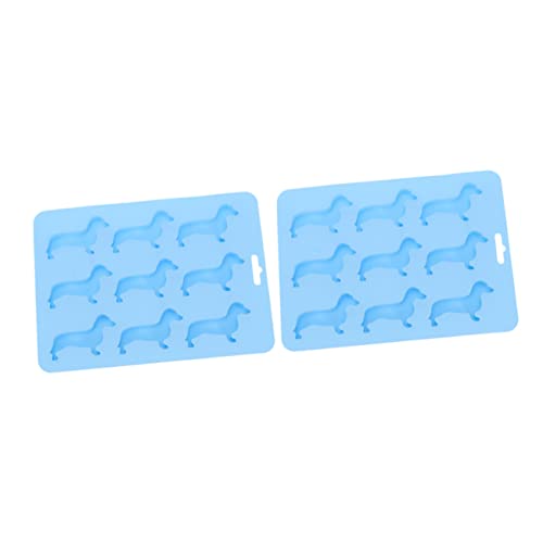 Molde para cubitos de hielo de silicón en forma de perro miniatura 1