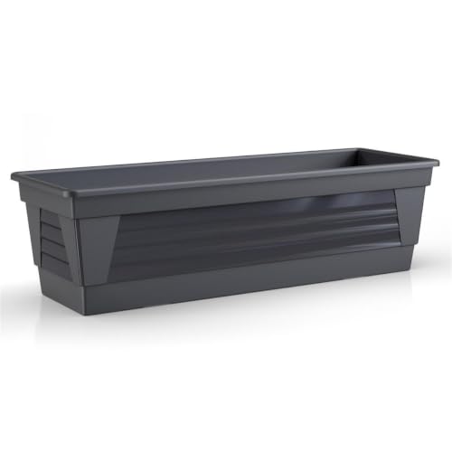 Plastard Blumenkasten 60 cm Anthrazit Pflanzkasten Balkonkasten