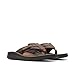 Clarks Men's Wesley Sun Flip-Flop, Beeswax Leather, 11