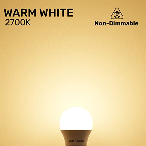 paul russells LED Golf Ball, Small Bayonet Fitting Dimmable Light, 5.5W B15 G45 LED Bulbs, 40w Equivalent, 2700K Warm White - Image 3