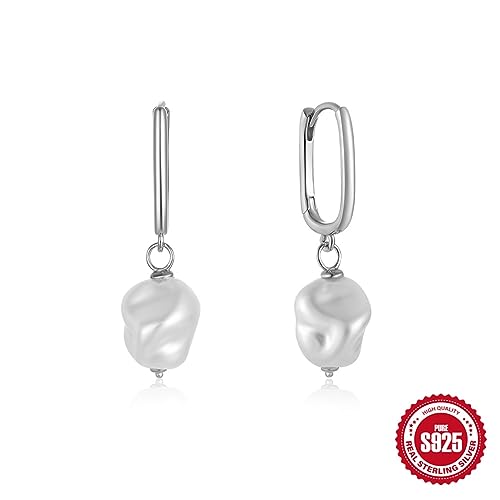 Pendientes de perlas plata 925 con acabado de alta joyería 6