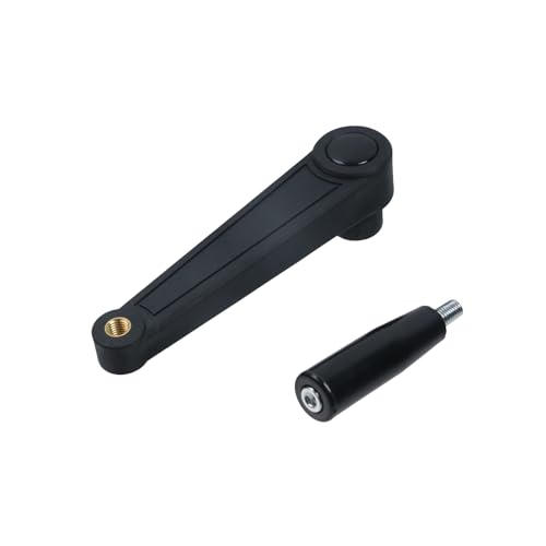 Image of 7.5-Inch Length Nylon Crank Handle Foldable Swivel Rocker Handle for Industrial Machine Tools or Other Equipments, Hole Diameter 16mm