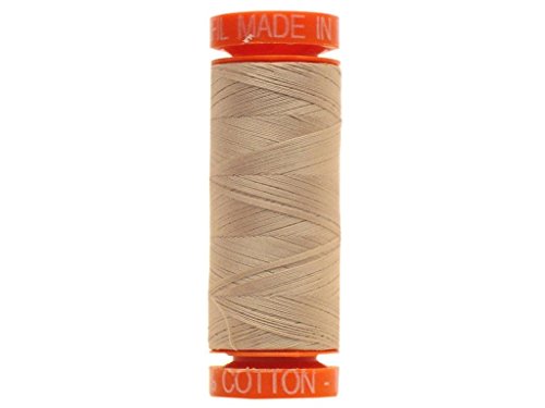 Hilo Aurifil algodón 50wt 200m beige miniatura 1