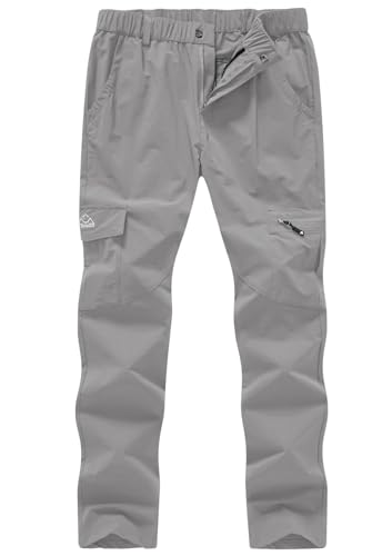 YSENTO Women's Hiking Pants Lightweight Stretch Quick Drying UPF 50 Camping Travel Work Cargo Pants 6 Pockets